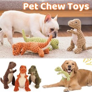 Pet Squeaky Plush Dinosaur Toys Cats and Dogs Chew Toys Pet Interactive Dog Chew Toys