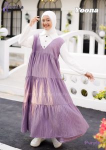 Gamis Anak Perempuan Yoona by Leenka 5-14th Long Dress Korean Style