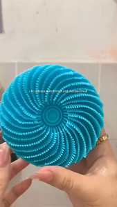 2-in-1 Silicone Bath Brush Exfoliating Shampoo & Body Brush Doubled Sided Soft Silicone Quick Foaming Bath Scrub Bath Brush Smooth Skin SPA Tool for Home & Trav