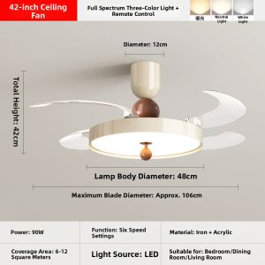 Invisible Household Ceiling Fan Light