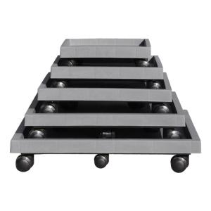 Thickened Rectangular Mobile Flower Pot Tray with Universal Wheels Water Collection Base Plastic Flower Pots Stand Base