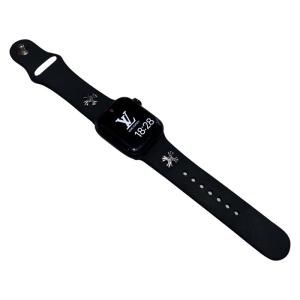 Retro Rivet Croc Heart Silicone Strap for iWatch  Watch S11SE Womens Style Compatible with Various Models