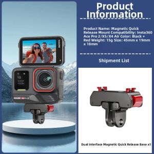 Bbzy | Magnetic Quick-Release Base for 360 Camera Accessories