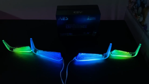 SLIM FRAME L INNOVA REBORN UNGU - LED Depan Mobil Innova Reborn Crystal Akrilik