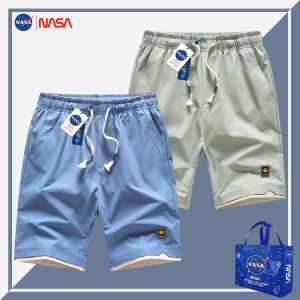 กางเกงขาสั้น NASA ทรงตรง ทรงหลวม สำหรับผู้ชาย กางเกงขาสั้นชายหาด ลำลอง ฤดูร้อน ทรงตรง ขนาดใหญ่ 5 ชิ้น สวมใส่สบาย แห้งเร็ว
