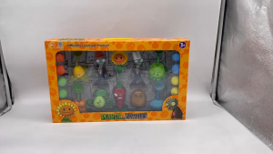 Plants vs Zombies Playable Battle Playset Toy Collection w/ Action Figures & Soft Balls
