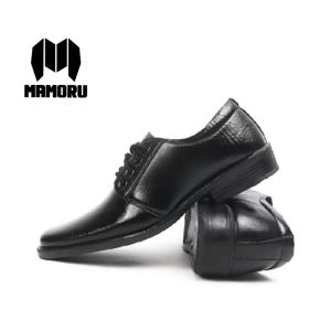 SEPATU FORMAL PANTOFEL KULIT PRIA HITAM BERTALI KERJA KANTOR GURU
