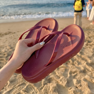 TZLDN | Non-slip Thick-sole Red Flip Flops