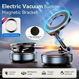 Heavy Vacuum Adsorption Magnetic Phone Mount Anti Shake Cell Phone Stand Multifunctional Bracket for Car Dashboard Desk Lazy