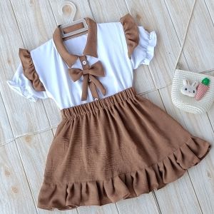 Terbaru Oneset Anak Perempuan Rok Baju Korea Style Usia 1-6 Tahun