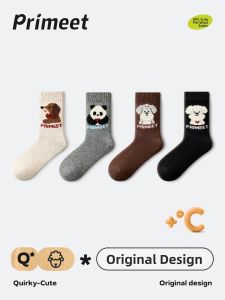 PRIMEET | Thermal Insulation Winter Socks for Women Mid-Calf