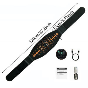 Smart Muscle Toner Abdominal Toning Belt Abs Trainer USB Recharge Body Massager Home Gym Training Fitness Equipment