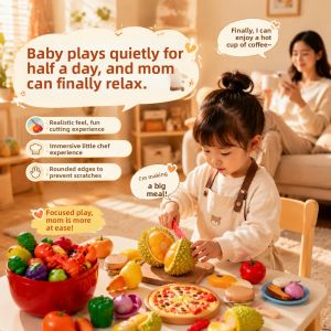 Feiyu | Chewable Simulation Fruits & Vegetables Toy for Kids Food Grade