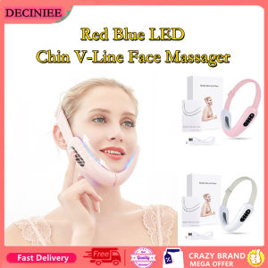 DECINIEE Chin V-Line Up Lift Belt Red Blue LED Photon Therapy Face Slimming Massager Facial Lifting Device Double Chin V Face Care Tools