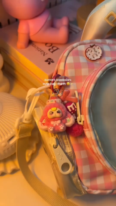 Flocked Cute Toy Figurines Keychains Bags Charms Gift Ideas Aesthetic Creative Gifts For Friends