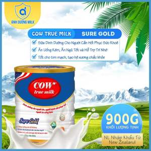 Sữa Cow True Milk Sure Gold - Dinh Dưỡng Cho Người Cần Hồi Phục Sức Khoẻ Ăn Uống Kém Ăn Ngủ Tốt và Hỗ Trợ Trí Nhớ