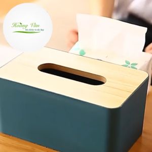 Combo 04 Hộp đựng khăn giấy nhựa vân gỗ