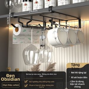 TIANYUWAN | Giá Đựng Ly Rượu Vang Treo Ngược Không Cần Khoan Sang Trọng