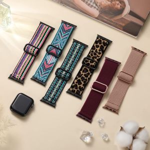 สายรัดแบบปรับได้สำหรับนาฬิกา Apple Ultra/Ultra 2 Band 49Mm สายไนล่อนยืดหยุ่น44มม. 41มม. 45มม. 38มม. 40มม. 45มม. สำหรับ IWatch Ultra Series 9, 8, 7, 6, 5, 4, 3, 2, 1, SE, SE2 ผู้หญิงผู้ชาย