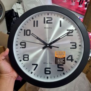 Jam dinding maestro besar sweep silent 34cm