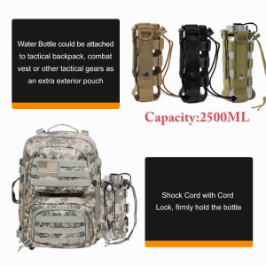 Minimalist ปรับขวดน้ํา MOLLE กระบอกน้ําผู้ถือกระเป๋าใส่กระติกเข็มขัดกระเป๋าใส่ขวดสําหรับ17-84ออนซ์ขวดน้ํากระบอกน้ํา2สีขึ้น) กระบอกน้ํา Bag)