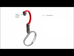 360° Rotating D-Type Carabiner Carabiner Gear Clip and Hook for Backpack and Camping Gear