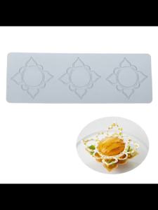 Khuôn Silicon 3 Ngăn Hình Nụ Hoa Làm Bánh Fondant Khuôn Sô Cô La Hình Vuông Khuôn Trang Trí Bánh Ngọt Thân Thiện Với Môi Trường