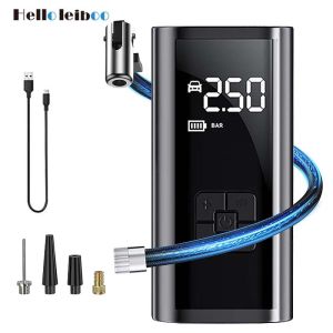 ปั๊มลมรถยนต์แบบมีสาย/ไร้สายแบบพกพาเครื่องอัดอากาศรถยนต์ 150PSI ปั๊มอัตราเงินเฟ้อยางสําหรับรถจักรยานยนต์จักรยานรถยาง Ball Inflator