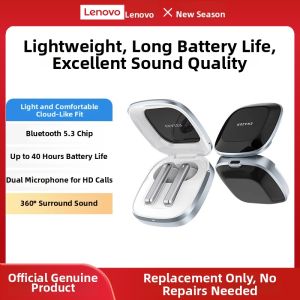 Lenovo | Long Battery Life Dual Mic Noise Cancellation Sport Music Bluetooth Headphones