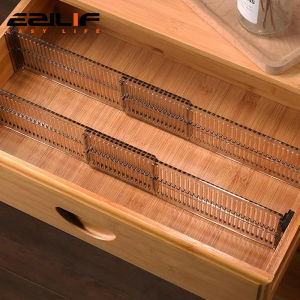 Drawer storage partition board with adjustable horizontal and vertical combinations for organizing underwear and socks