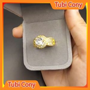 [ N339 ] Nhẫn Nữ Mạ Vàng 18K  Đính Xoàn 0450403 - Mang đi chơi đi tiệc đều đẹp- Tubi Cony - nhẫn nữ đẹp nhẫn nữ thời trang