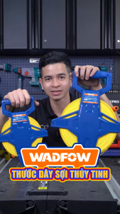 Thước dây cuộn sợi thủy tinh WADFOW 50-100m thước cuốn đa năng vỏ nhựa ABS bọc cao su siêu bền tốc độ cuốn nhanh