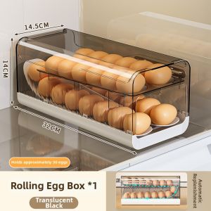 MEIZHUFU | Refrigerator Egg Storage Organizer Food Grade