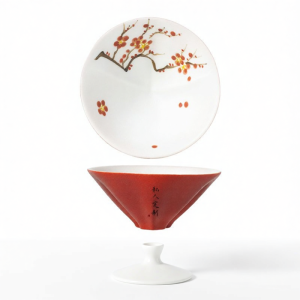 NITUGUSHI | Hand-painted Plum Flower Ceramic Kettle-shaped Teacup