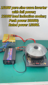 1000W Solar Power Inverter Pure Sine Wave Inverter DC12V / 24V To AC220V Electric Vehicle Car Household Appliances Travel Solar Power Inverter