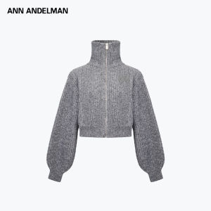 ANN ANDELMAN | Rough Stitch High Neck Knitted Sweater