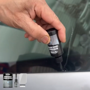 Automotive Windshield Glass Repair Fluid Windshield Repair Kit with Glass Repair Tool & Adhesive for Car Body Glass Crack Fix