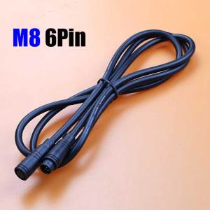 Cáp Nối Dài Chống Thấm Nước M6 M8 Đầu Nối Hàng Không 2-6 Chân Chuyển Đổi Từ Đực Sang Cái Dùng Cho Dây Điện