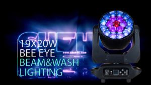 SHEHDS 19X20W LED Moving Head Light: Perfect for Disco Ball Dancing & Church Weddings
