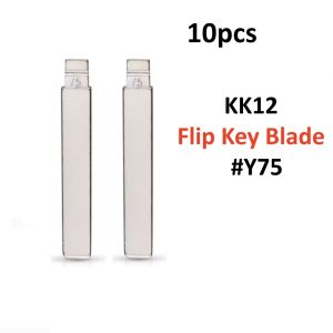 10/20 20pcs KK12 Flip Key blade KD Y-75# Y75 For Kia New Sorento Geely Panda Remote Key Blades VVDI Xhorse