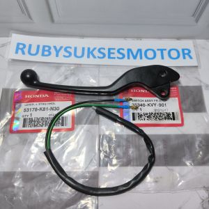 Black handle handel rem kiri plus switch rem kiri beat street beat new Scoopy esp Vario 150 new