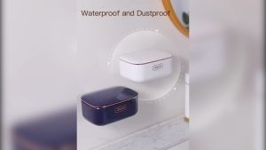 Convenient Wall-Mounted Soap Box with Drainage and Cover - Ideal for Home Dormitory Travel and Toilet Use