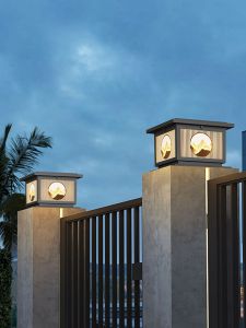 VINCAN | Solar Outdoor Pillar Light Aluminum