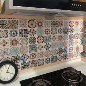 Kitchen Wallpaper Sticker for Cabinet Living Room Bathroom Wall Decoration Waterproof Self Adhesive Film