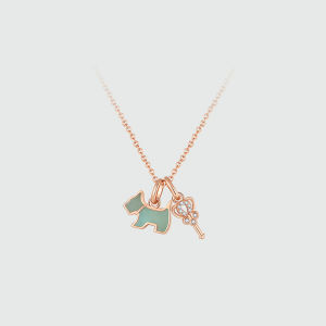 AGATHA | Elegant French Silver Dog Design Necklace