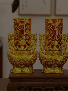 เชิงเทียน เชิงเทียนสำหรับใส่เทียนแก้ว แถมฟรีเทียนแก้ว ชุดไหว้เจ้า บรรพบุรุษ ตามเทศกาลต่างๆ เชิงเทียนพรีเมี่ยม ราคาต่อคู่