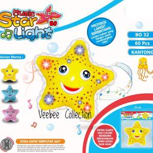 Music Star of Light/ mainan bintang laut lampu musik jalan/ mainanbayi