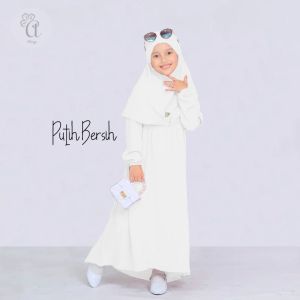 Satu Set Gamis Anak Perempuan dengan hijab/Fashion Anak