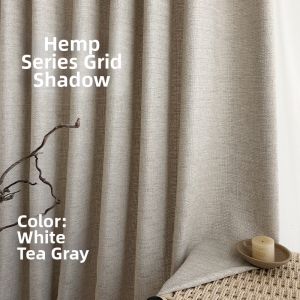 Sheer and Opaque Living Room Bedroom Curtain