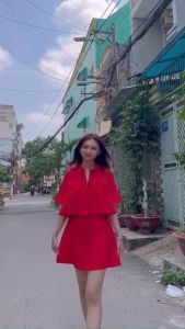 SET BỘ ÁO CHÂN VÁY CROPTOP VẢI ĐŨI TƠ CAO CẤP CHO NÀNG PHONG CÁCH SÀNH ĐIỆU - DUBAI FASHION